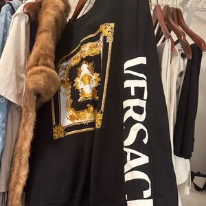 Versace Black and Gold Baroque Sweatshirt